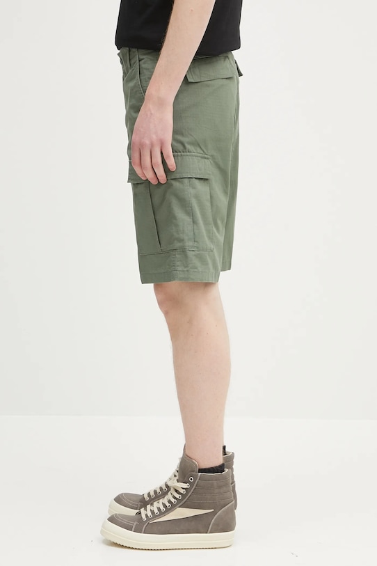 Carhartt WIP cotton shorts Aviation Short I028245.1YF02 green SS25