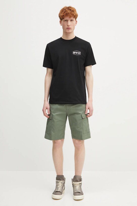 Carhartt WIP szorty bawełniane Aviation Short I028245.1YF02 zielony