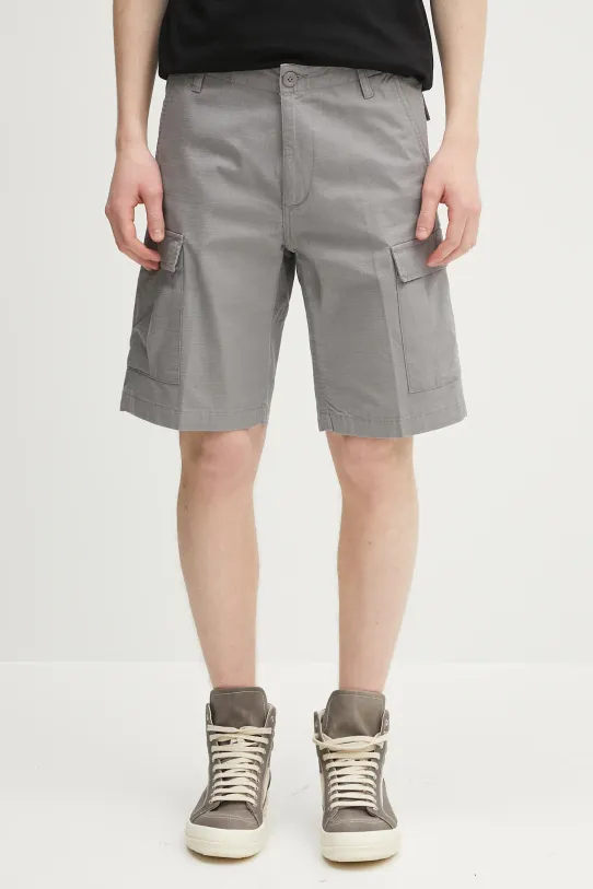 Pamučne kratke hlače Carhartt WIP Aviation Short pamuk siva I028245.2LR02
