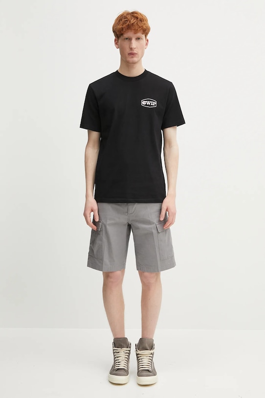 Pamučne kratke hlače Carhartt WIP Aviation Short I028245.2LR02 siva