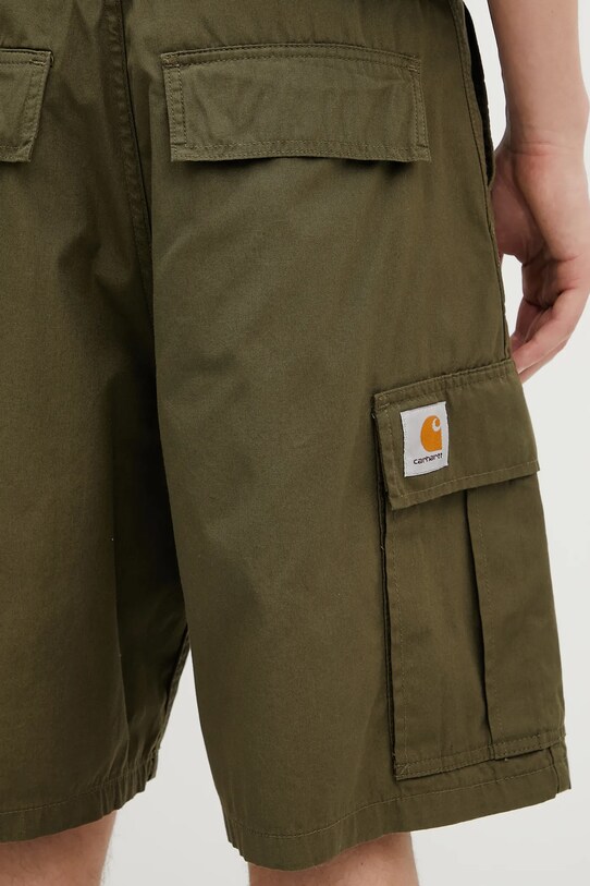 Бавовняні шорти Carhartt WIP Cole Cargo Short зелений I030478.4102
