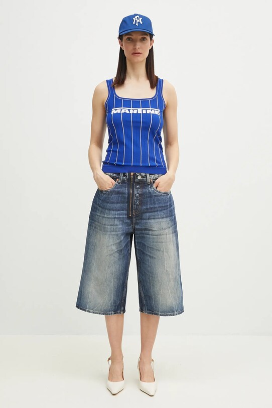Дънков къс панталон Martine Rose Zip Jean 247WD07515