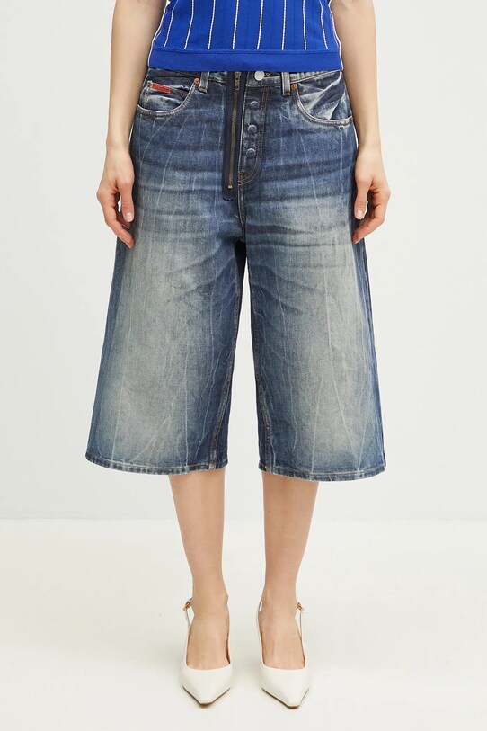 Дънков къс панталон Martine Rose Zip Jean 247WD07515 син SS25