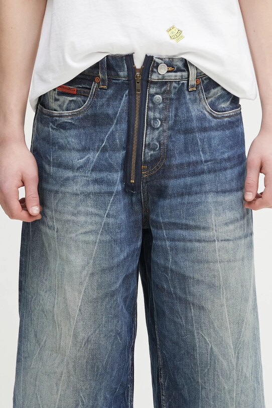 Дънков къс панталон Martine Rose Zip Jean 247WD07515