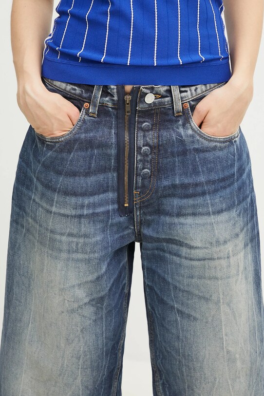 Дънков къс панталон Martine Rose Zip Jean 247WD07515