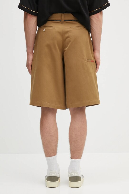 Martine Rose szorty bawełniane Twisted Skate 841WP02707 zielony