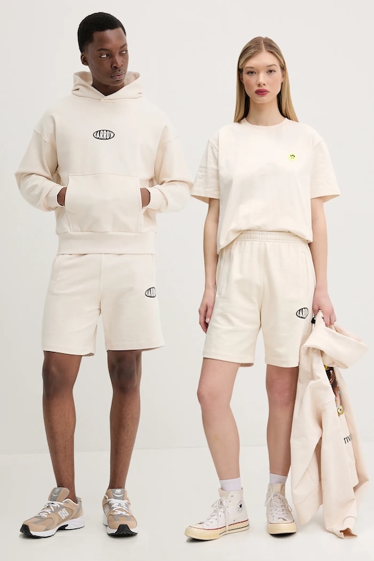 Barrow pantaloni scurți din bumbac bumbac bej S5BWUABE064