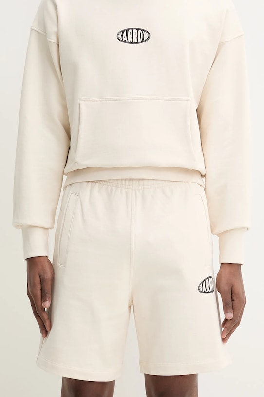 Barrow pantaloni scurți din bumbac S5BWUABE064 bej SS25