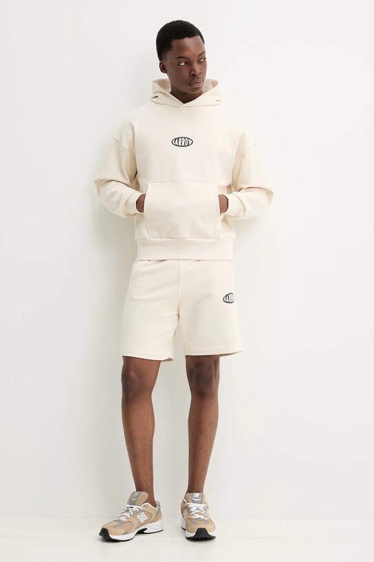Barrow pantaloni scurți din bumbac bej S5BWUABE064