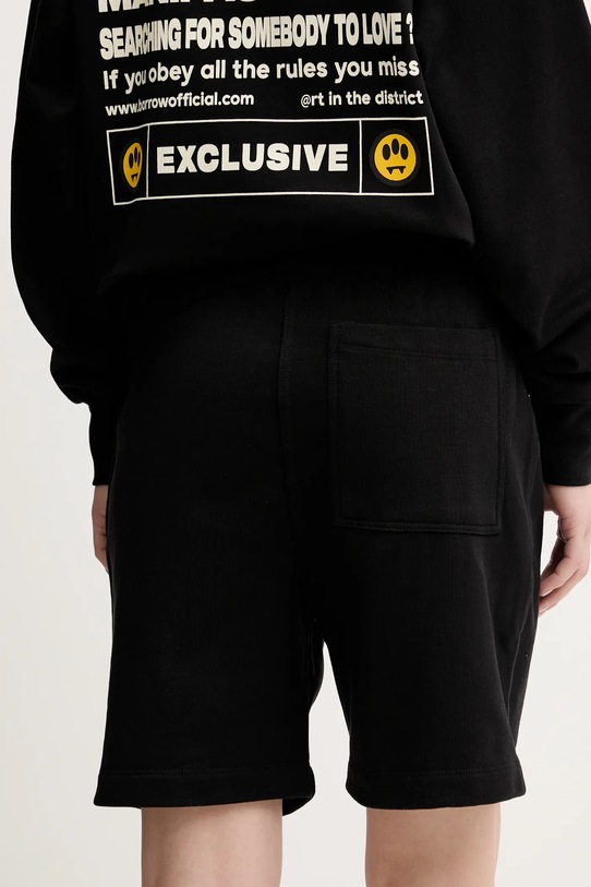 Barrow pantaloni scurți din bumbac S5BWUABE064 negru