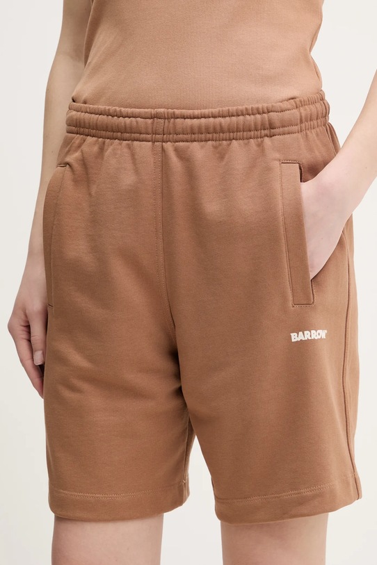 Îmbrăcăminte Barrow pantaloni scurti din bumbac S5BWUABE082 maro