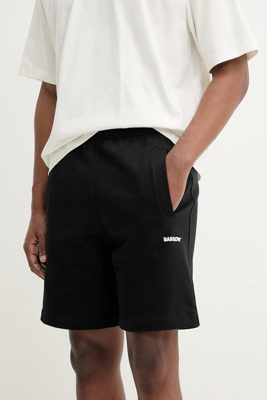 Barrow pantaloni scurti din bumbac S5BWUABE082 negru SS25