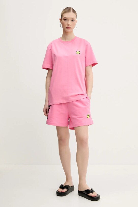 Barrow pantaloni scurti din bumbac S5BWUABE089 roz