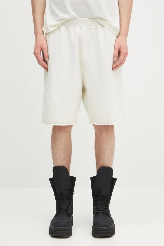 Aries szorty bawełniane Premium Aged Temple Sweatshort nadruk beżowy AR3002303