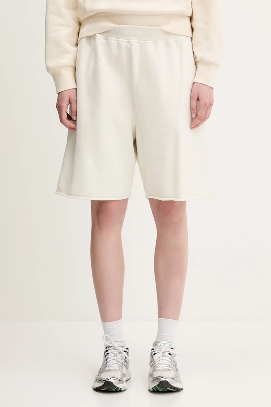 Aries szorty bawełniane Premium Aged Temple Sweatshort AR3002303 beżowy SS25