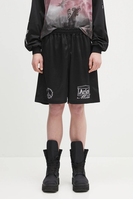 Σορτς Aries Ramscape Airtex Shorts στάμπα μαύρο AR3005003