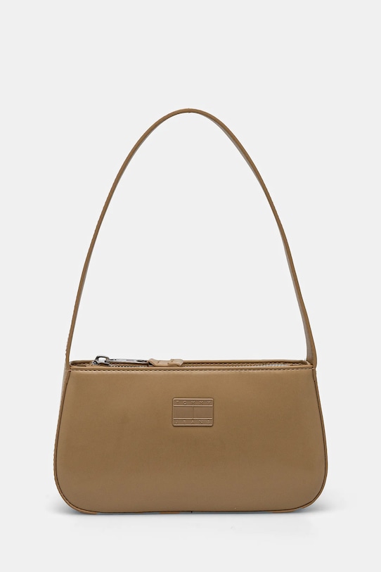 Kabelka Tommy Jeans hladký zelená AW0AW16967