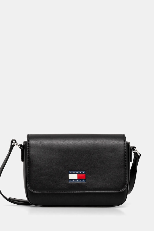 Kabelka Tommy Jeans nášivka černá AW0AW16968