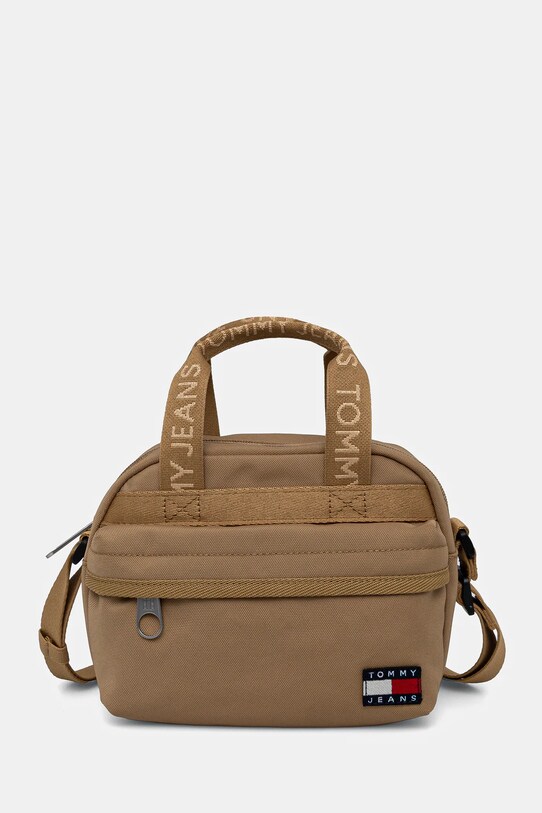 Kabelka Tommy Jeans jednofarebný béžová AW0AW16957