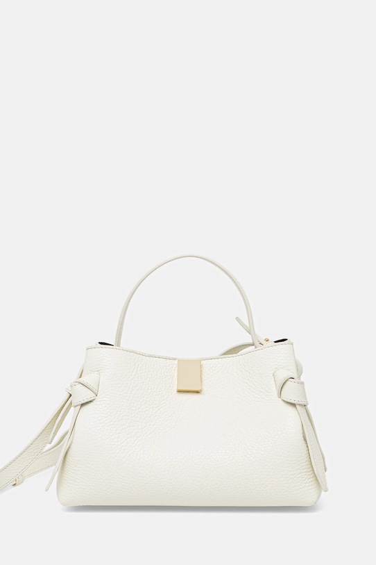 Kožená kabelka Yuzefi GYOZA MINI usňová koža béžová YUZSS25.HB.MGZ.L053