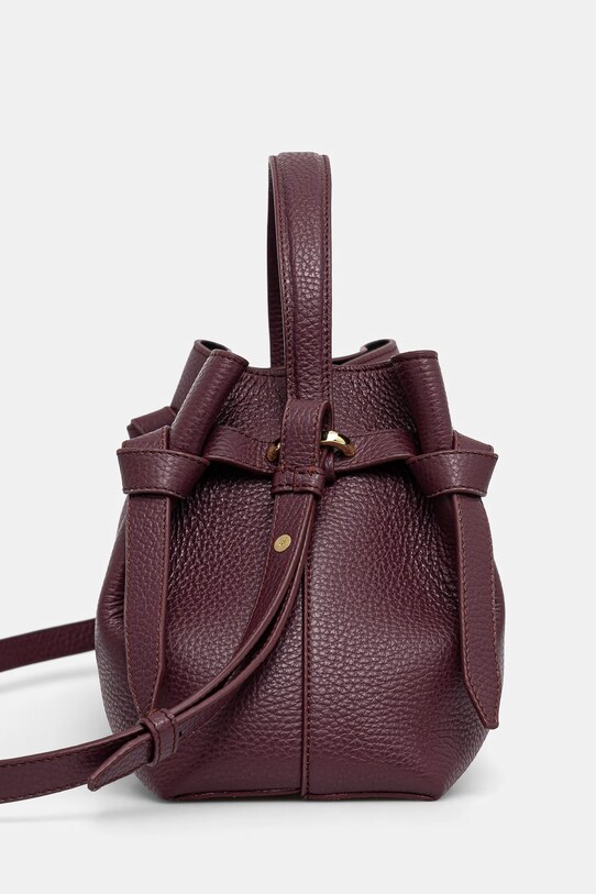 Accesorii Yuzefi geantă de piele GYOZA YUZRS25.HB.GZ.L049 burgundia