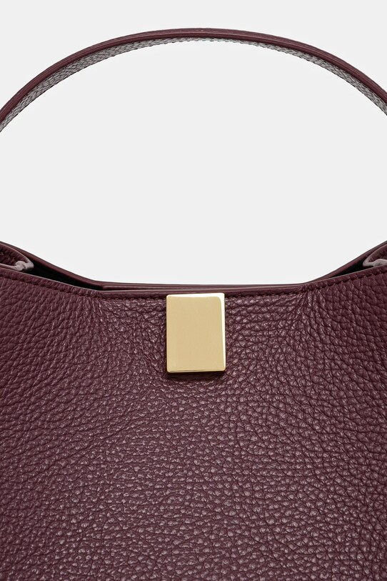 Yuzefi geantă de piele GYOZA YUZRS25.HB.GZ.L049 burgundia