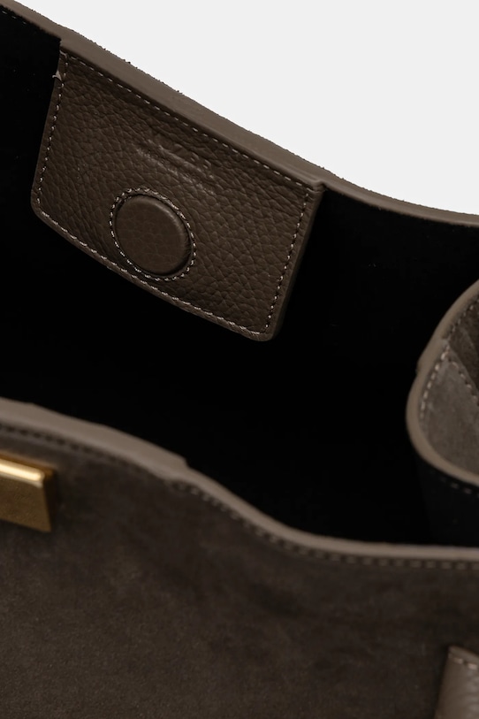 Yuzefi torebka zamszowa GYOZA YUZRS25.HB.GZ.S018 brązowy