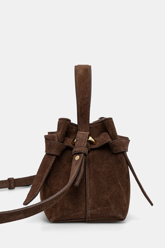 Yuzefi torebka zamszowa GYOZA MINI YUZRS25.HB.MGZ.S004 brązowy SS25