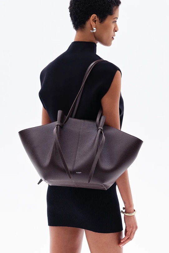 Yuzefi geantă LARGE MOCHI YUZRS25.HB.LM.L049 burgundia SS25