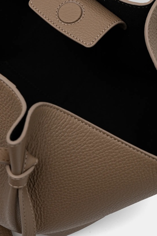 Yuzefi geantă de piele MOCHI maro YUZCO.HB.MO.L035