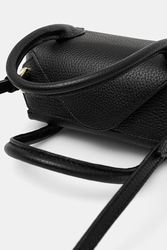 Yuzefi torebka skórzana OYSTER MINI DUFFLE czarny YUZCO.HB.MOYD.L034