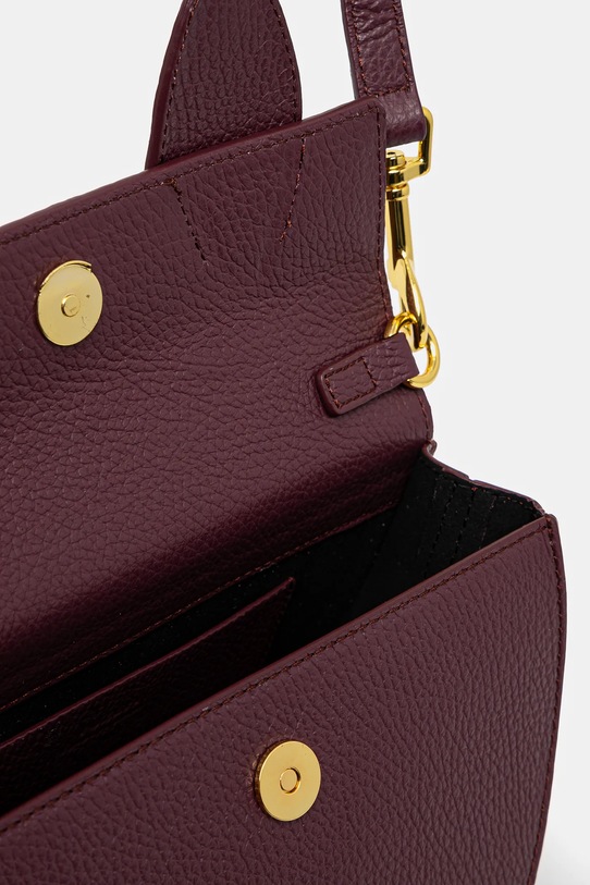 Кожаная сумочка Yuzefi PRETZEL YUZRS25.HB.PRZ.L049 бордо