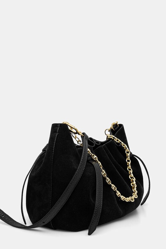 Yuzefi borsa in pelle scamosciata YUZCO.HB.SCC.S011 nero SS25