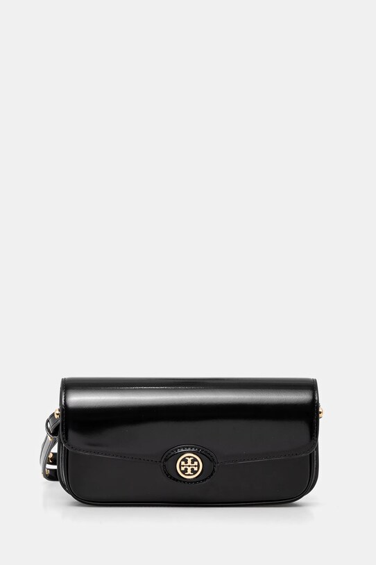 Tory Burch torebka skórzana Robinson skóra licowa czarny 161831.001