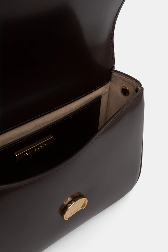 Αξεσουάρ Δερμάτινη τσάντα Tory Burch Robinson 161943.616 καφέ