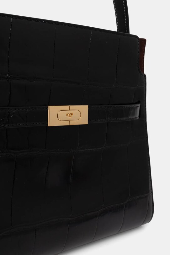 Accesorii Tory Burch poseta de piele Lee Radziwill 162237.001 negru