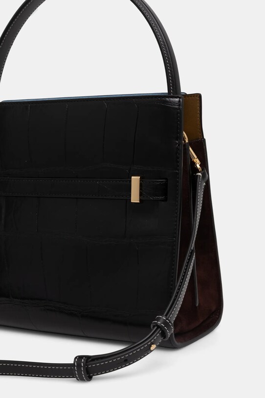 Tory Burch poseta de piele Lee Radziwill negru 162237.001