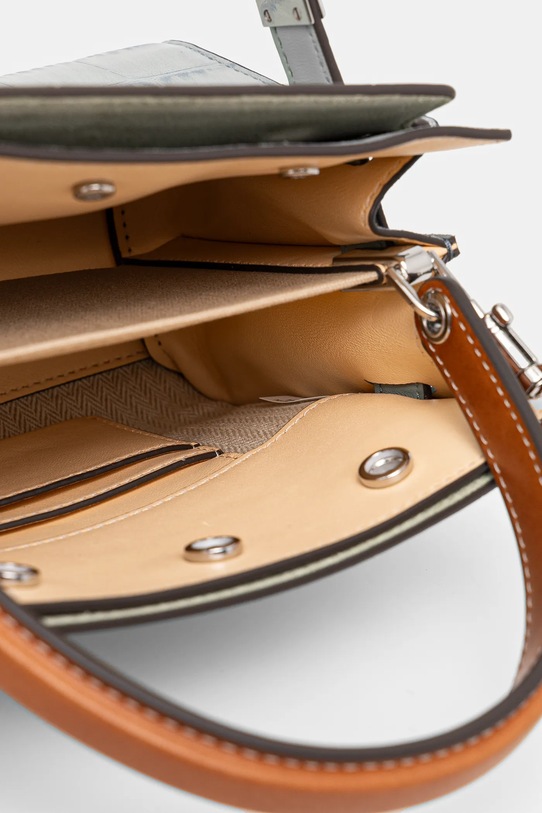 Kožená kabelka Tory Burch Lee Radziwill 162242.400 modrá