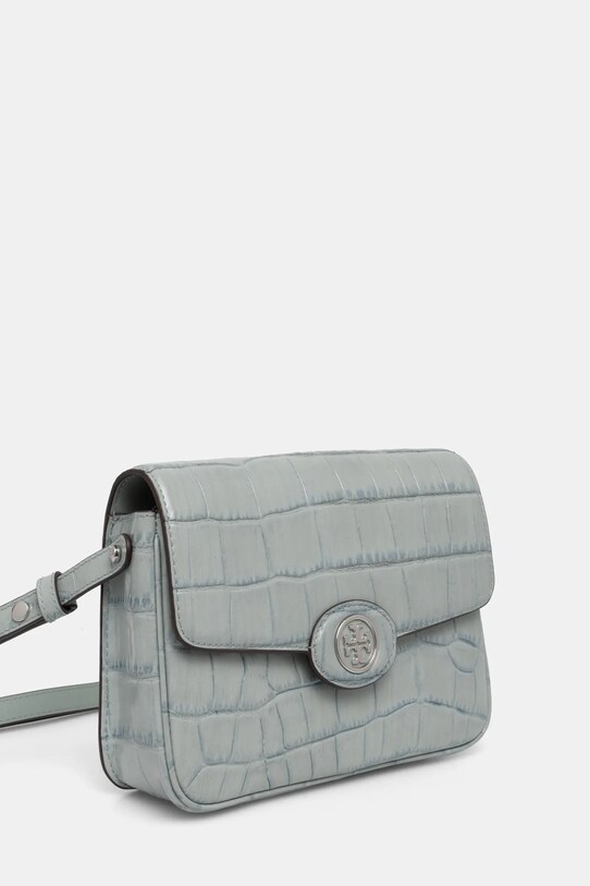 Шкіряна сумочка Tory Burch Robinson 165371.400 блакитний SS25