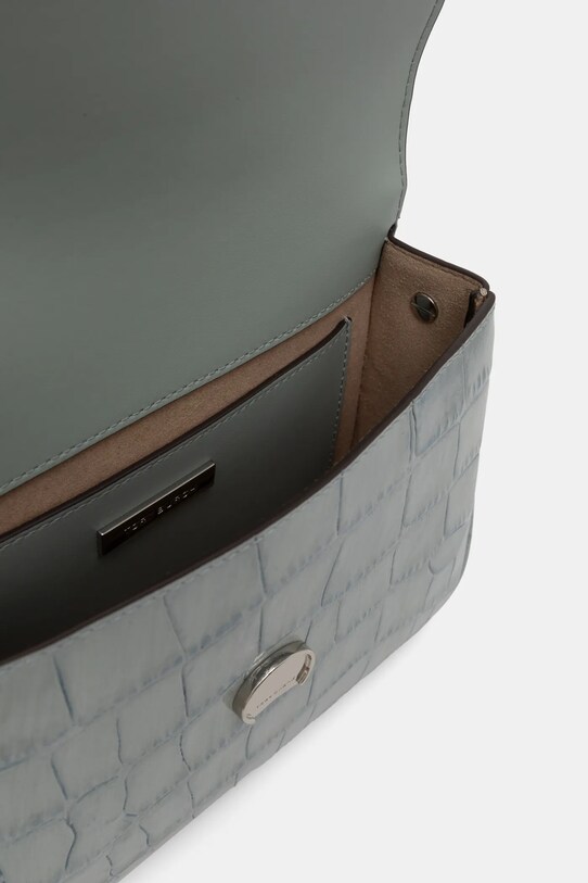 Шкіряна сумочка Tory Burch Robinson 165371.400 блакитний