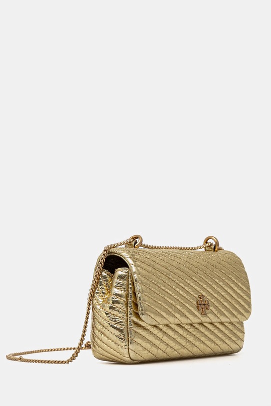 Kožna torba Tory Burch Kira 161916.700 zlatna SS25