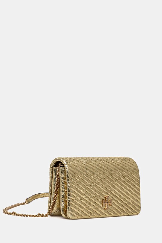Кожена чанта Tory Burch Kira 162140.700 злато SS25