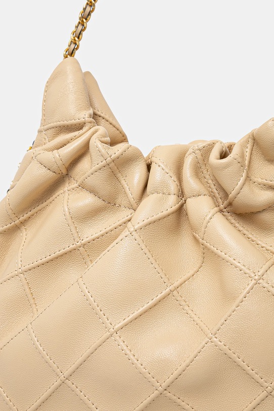 Tory Burch torebka skórzana Fleming beżowy 162451.700