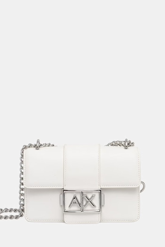 Armani Exchange listonoszka damska z imitacji skóry biały XW000071.AF12039