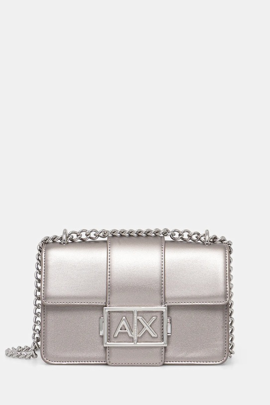 Armani Exchange torebka aplikacja srebrny XW000071.AF12039