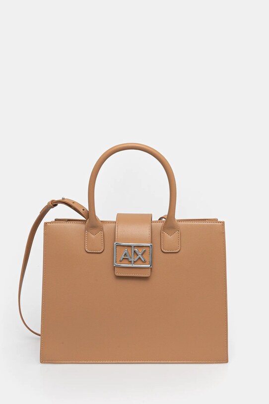 Armani Exchange torebka mieści A4 brązowy XW000305.AF12039
