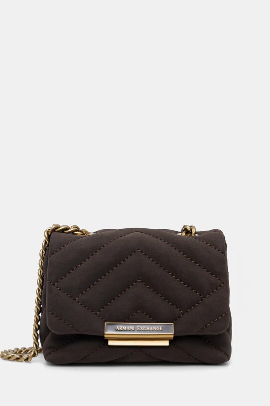 Kabelka Armani Exchange hladký hnědá XW000357.AF12448