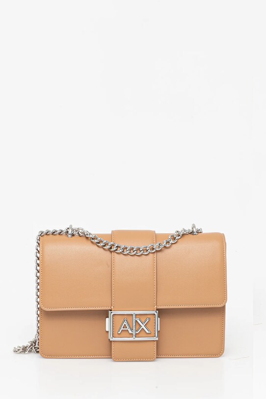 Armani Exchange torebka nie mieści A4 brązowy XW000070.AF12039