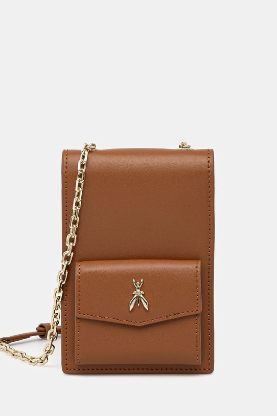 Kožená kabelka Patrizia Pepe přírodní kůže béžová 2Q0007.L061