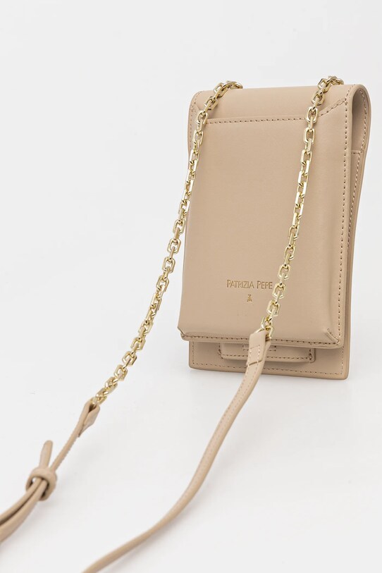 Accesorii Patrizia Pepe poseta de piele 2Q0007.L061 bej